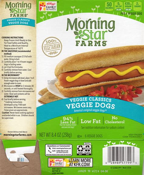 Are MorningStar hot dogs vegan